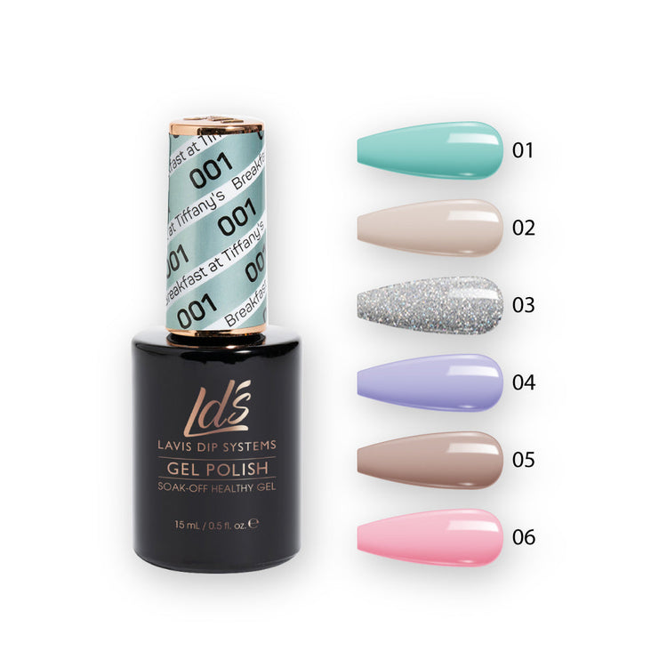 LDS Gel Color Set (6 colors): 001 to 006