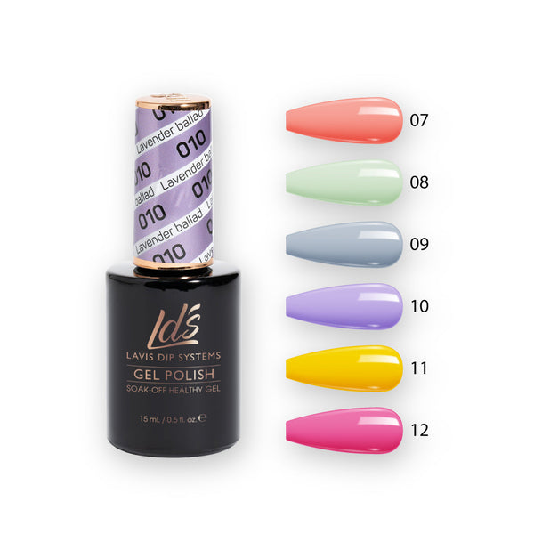 LDS Gel Color Set (6 colors): 007 to 012