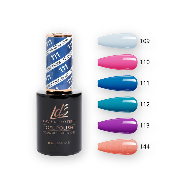 LDS Gel Color Set (6 colors): 109 to 114