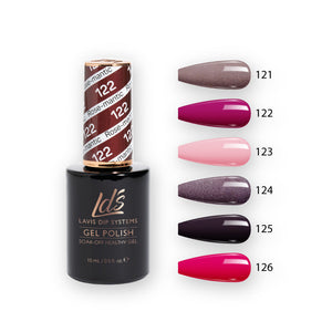 LDS Gel Color Set (6 colors): 121 to 126