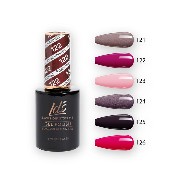 LDS Gel Color Set (6 colors): 121 to 126