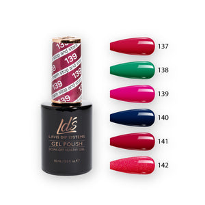 LDS Gel Color Set (6 colors): 137 to 142