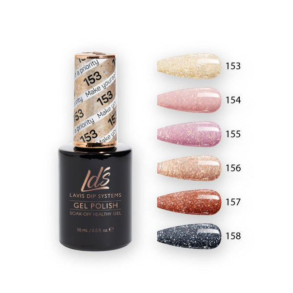 LDS Gel Color Set (6 colors): 153 to 158