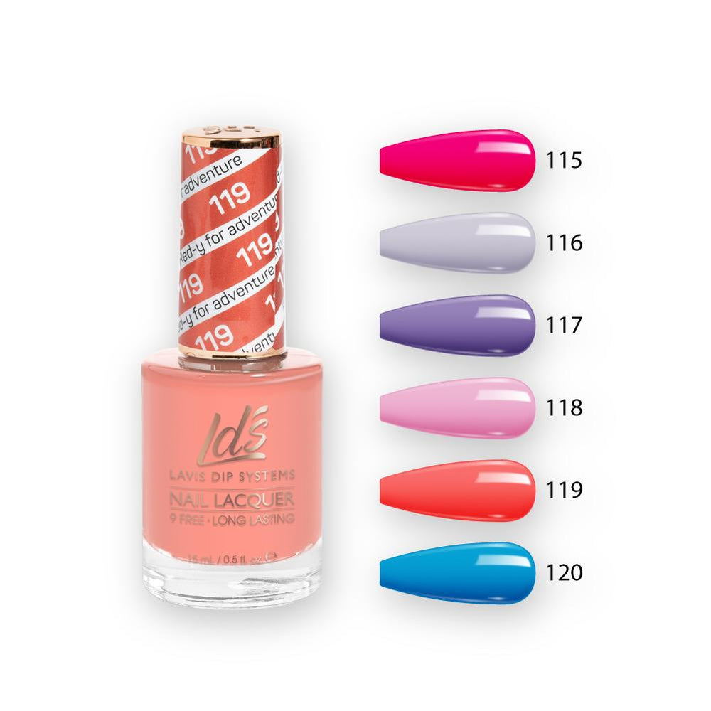 LDS Nail Lacquer Set (6 colors): 115 to 120