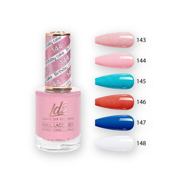 LDS Nail Lacquer Set (6 colors): 143 to 148