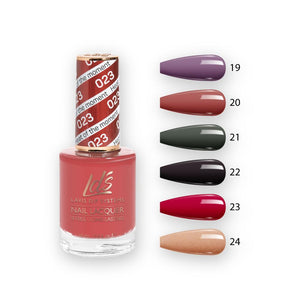 LDS Nail Lacquer Set (6 colors): 019 to 024