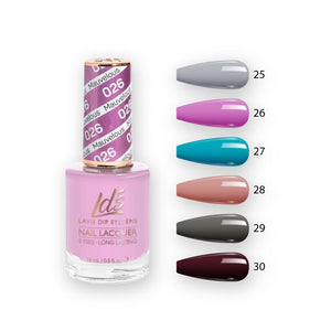 LDS Nail Lacquer Set (6 colors): 025 to 030