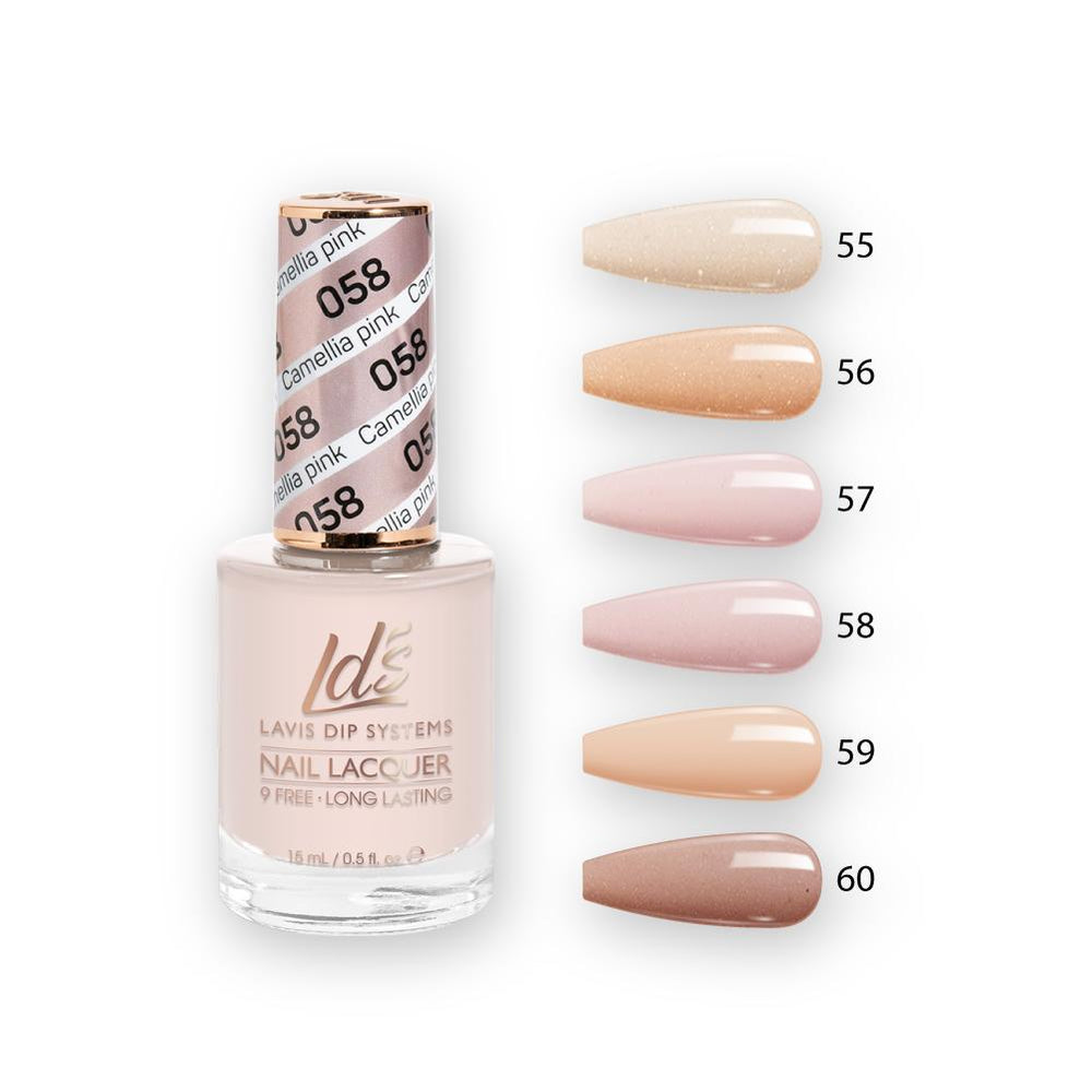 LDS Nail Lacquer Set (6 colors): 055 to 060