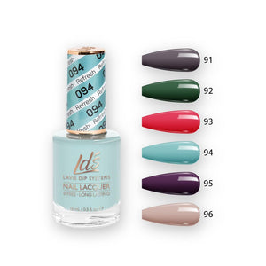 LDS Nail Lacquer Set (6 colors): 091 to 096