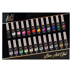 LDS Line Art Gel Nails Polish Nail Art Set (24 colors): 01-24 (ver 2)