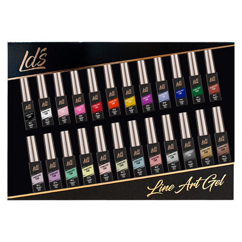 LDS Line Art Gel Nail Art (Ver 2) - Set 24 Colors (01-24) or Set 12 Colors (01-12 or 13-24)
