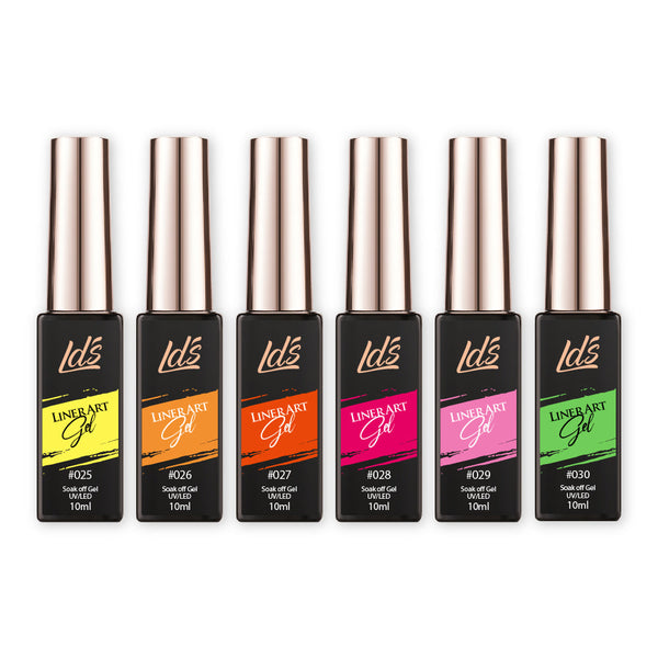 LDS Line Art Gel Nails Polish Nail Art Set (6 colors): 25-30