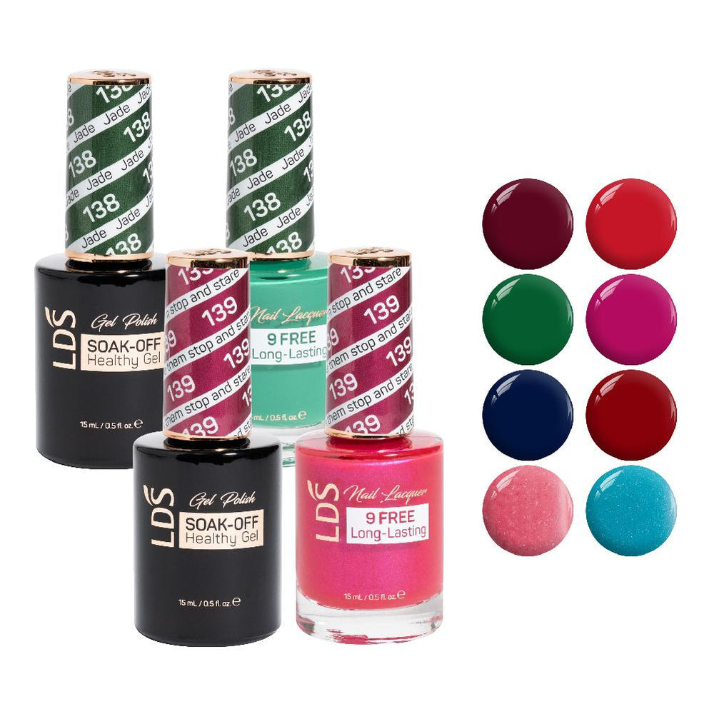 LDS Gel Lacquer Christmas Collection: 013, 137, 138, 139, 140, 141, 144, 145