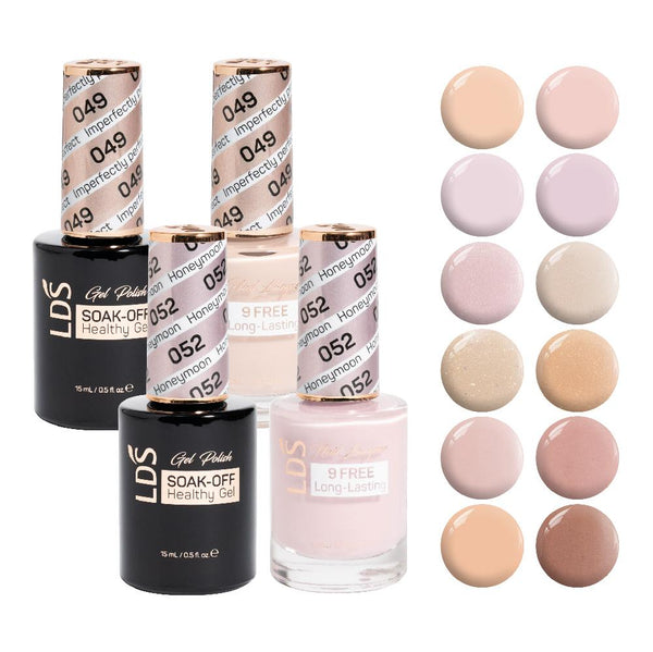 LDS Gel Lacquer Nude Collection: 049, 050, 051, 052, 053, 054, 055, 056, 057, 058, 059, 060