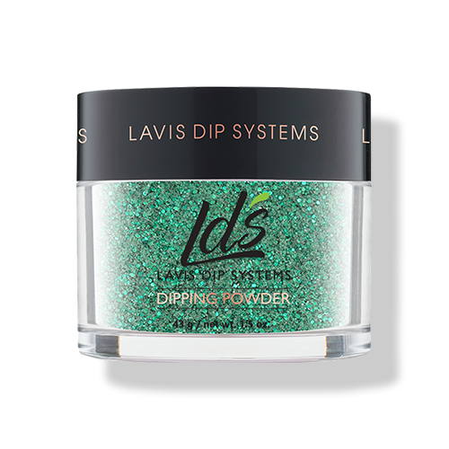 LDS Glitter Green Dipping Powder Nail Colors - 172 Vivid Jade