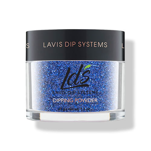 LDS Blue Glitter Dipping Powder Nail Colors - 173 Quantum Sleep