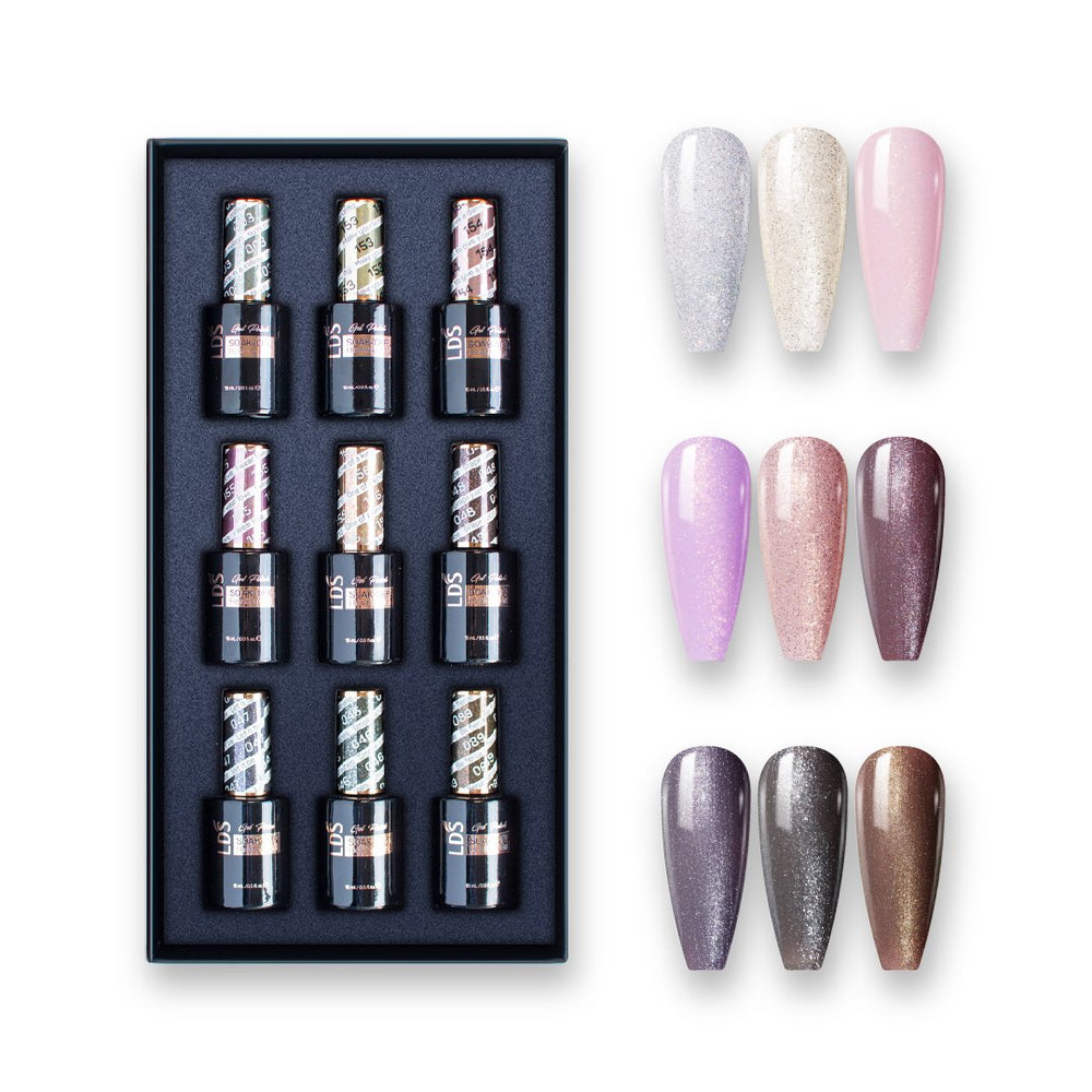 SOFT GLAM - LDS Holiday Gel Nail Polish Collection: 003, 046, 047, 048, 089, 153, 154, 155, 156