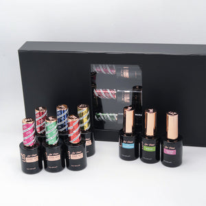 LDS Holiday Collection: 6 Gel Polishes, 1 Base Gel, 1 Top Gel, 1 Strengthener Gel - THE NEW CLASSICS - 100, 111, 103, 115, 104, 101