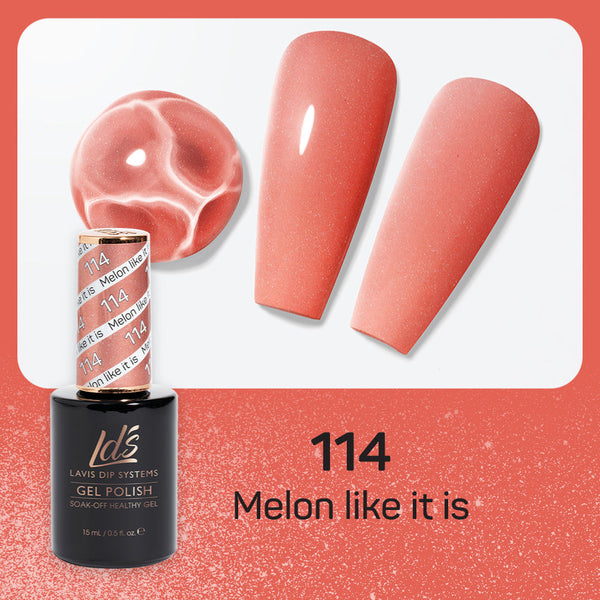 LDS 114 Melon Like It Is - LDS Gel Polish 0.5oz