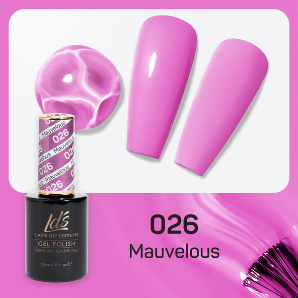 LDS 026 Mauvelous - LDS Gel Polish 0.5oz