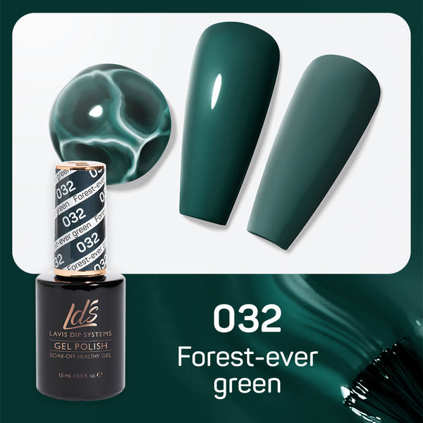 LDS 032 Forest-Ever Green - LDS Gel Polish 0.5oz