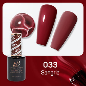 LDS 033 Sangria - LDS Gel Polish 0.5oz