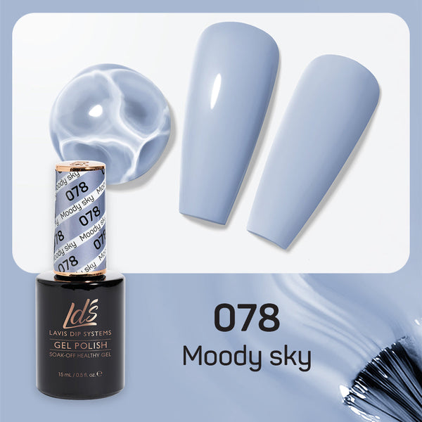 LDS 078 Moody Sky - LDS Gel Polish 0.5oz