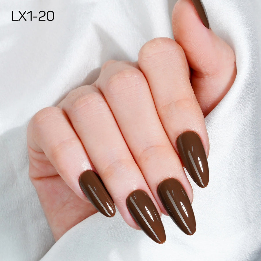 LAVIS LX1 - 020 - Gel Polish 0.5 oz - Coffee & Caramel Collection