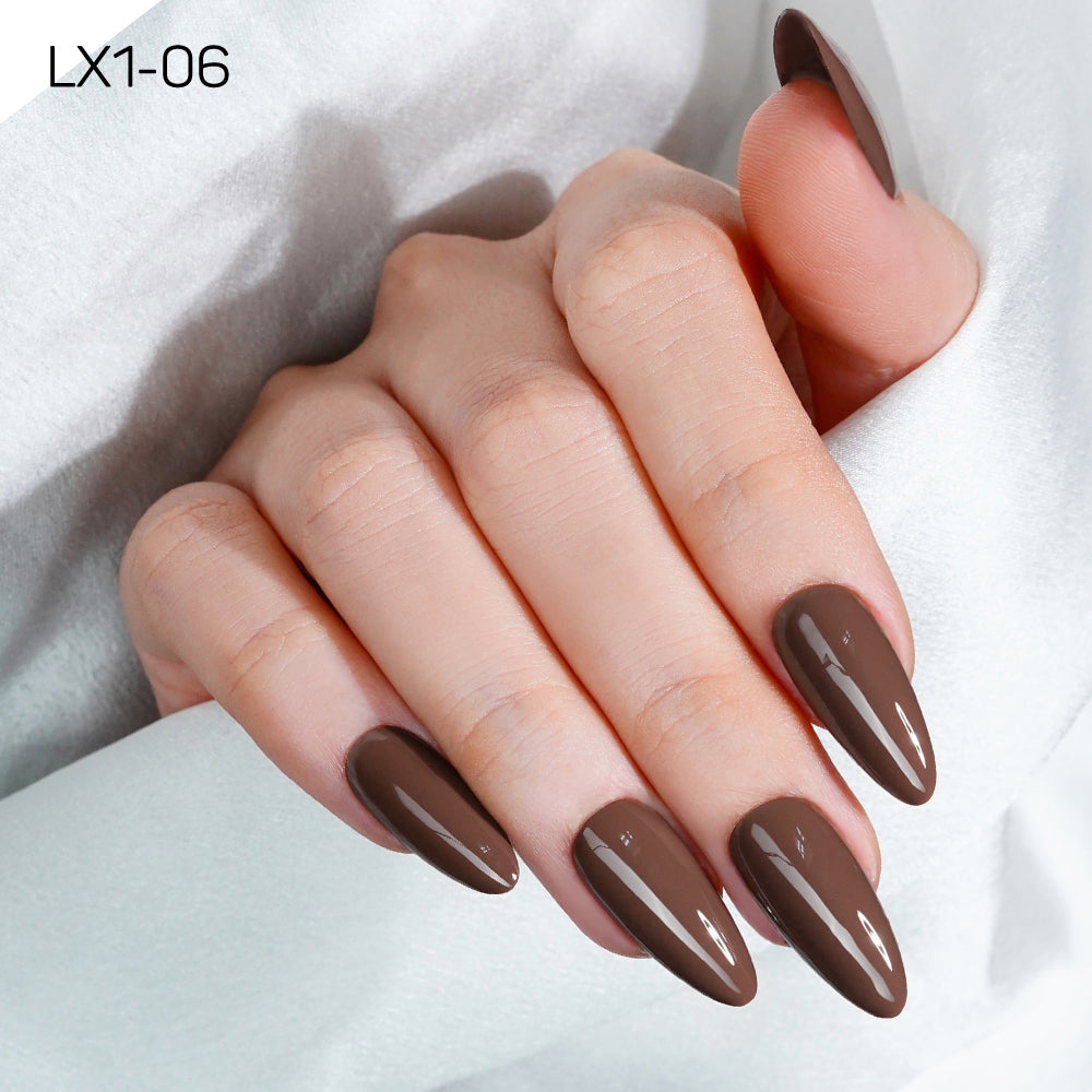 LAVIS LX1 - Set 36 Color - Gel Polish 0.5 oz - Coffee & Caramel Collection