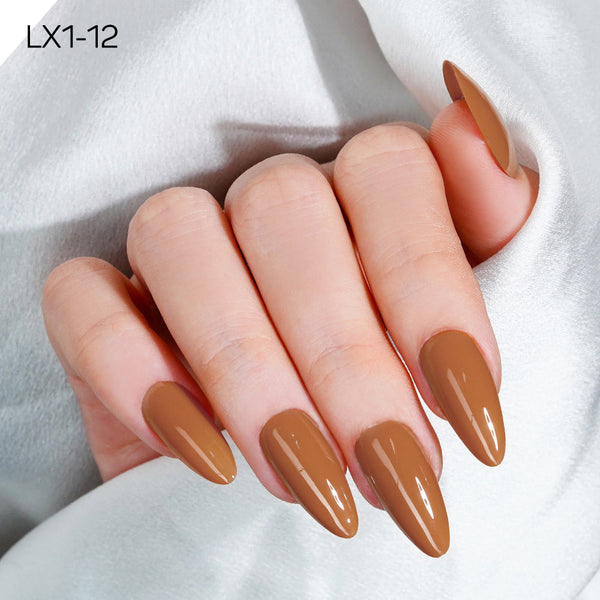 LAVIS LX1 - Set 36 Color - Gel Polish 0.5 oz - Coffee & Caramel Collection