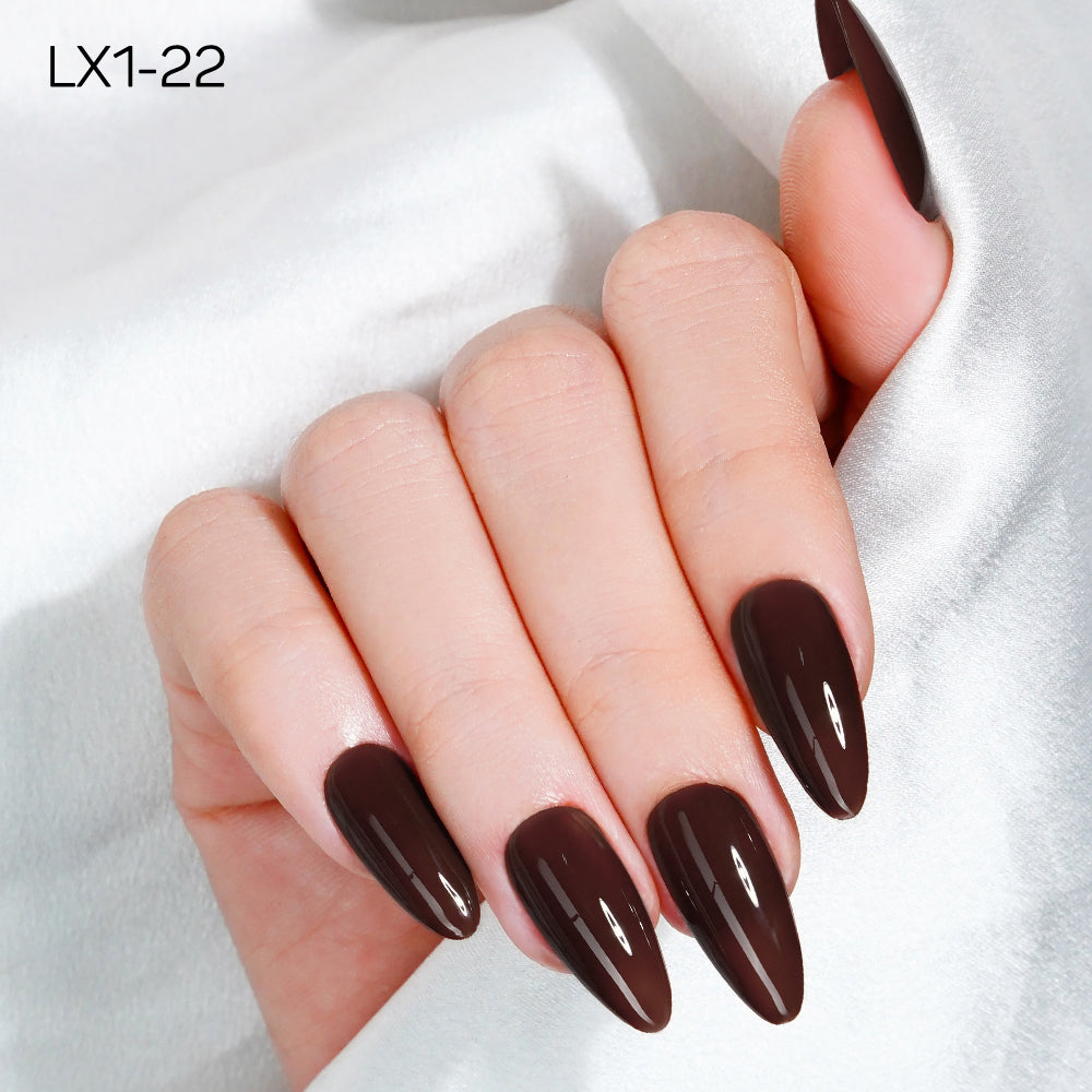 LAVIS LX1 - 022 - Gel Polish 0.5 oz - Coffee & Caramel  Collection