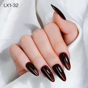 LAVIS LX1 - Set 36 Color - Gel Polish 0.5 oz - Coffee & Caramel Collection