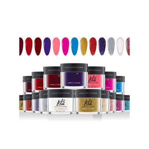 LDS Dipping Powder Color 1.5oz/ea - Ombre Glitter Kit 1(17 Colors)