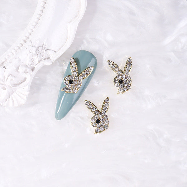 LX2 #497 2PCS PlayBoy Bunny Head Charm