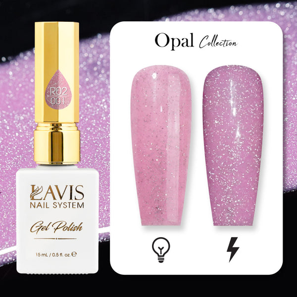 LAVIS Reflective R05 - 01 - Gel Polish 0.5 oz - Blossom Bass Reflective Collection