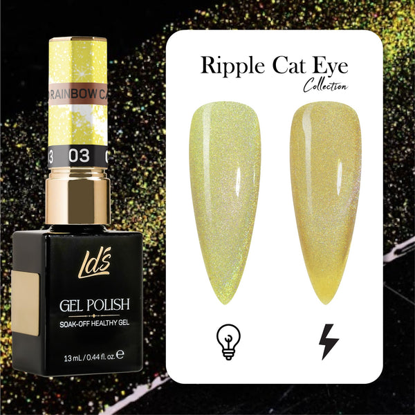 LDS Ripple Cat Eye - 03 - Gel Polish 0.5 oz - Ripple Cat Eye Collection