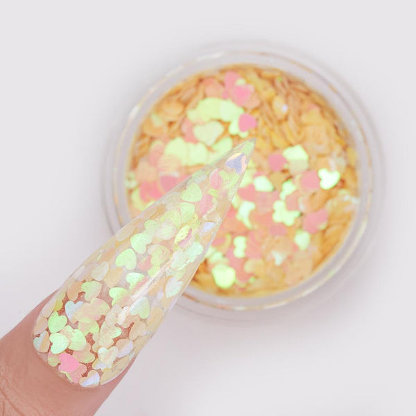 LDS Sweet Heart Glitter Nail Art - SH05 - Romantic - 0.5 oz