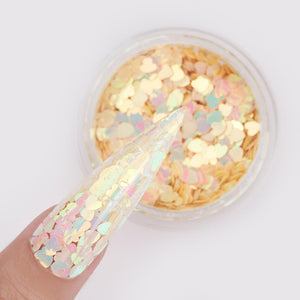 LDS Sweet Heart Glitter Nail Art - SH06 - Love You Too - 0.5 oz