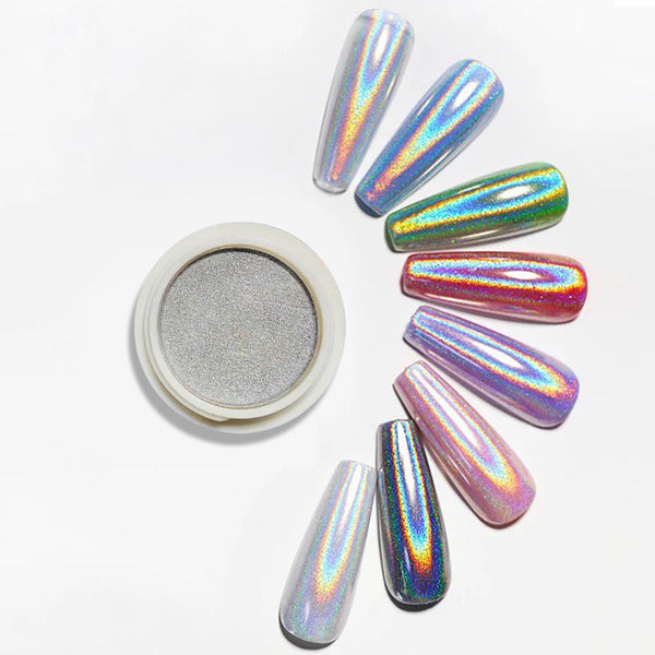 Silver Laser Holographic Chrome Powder - BJ175