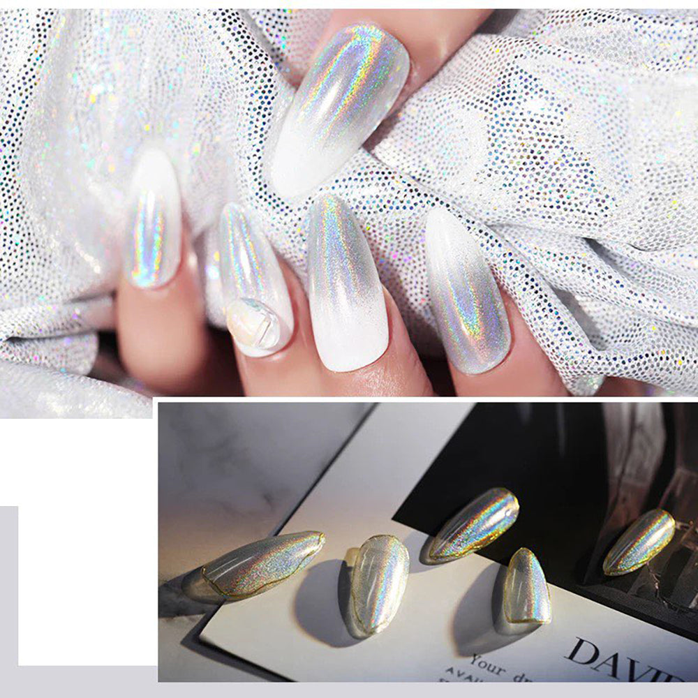 Silver Laser Holographic Chrome Powder - BJ175