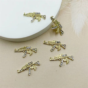 LX2 #501 2PCS Mini Gun Charm
