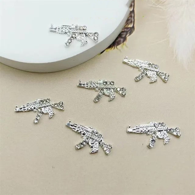 LX2 #501 2PCS Mini Gun Charm