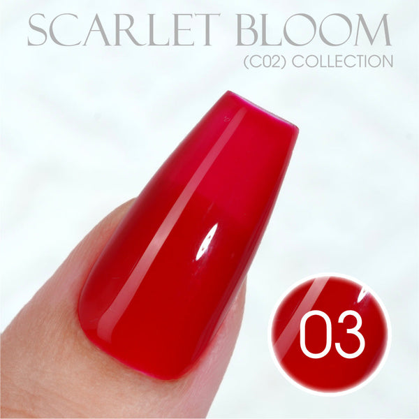 LAVIS C02 - Set 24 Colors - Gel Polish 0.5 oz - Scarlet Bloom Collection