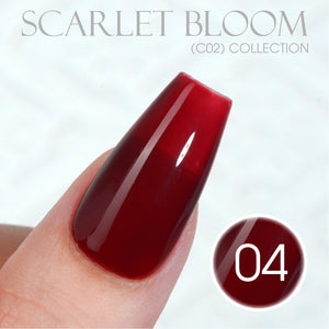 LAVIS C02 - Set 24 Colors - Gel Polish 0.5 oz - Scarlet Bloom Collection