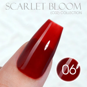 LAVIS C02 - Set 24 Colors - Gel Polish 0.5 oz - Scarlet Bloom Collection