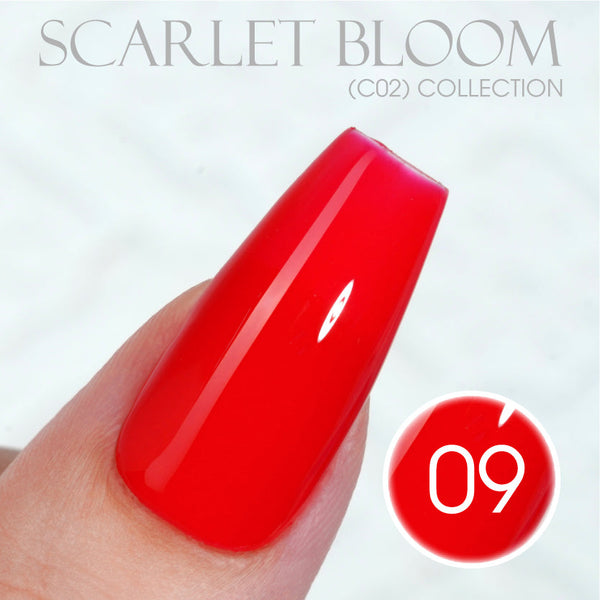 LAVIS C02 - Set 24 Colors - Gel Polish 0.5 oz - Scarlet Bloom Collection