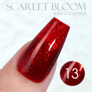 LAVIS C02 - Set 24 Colors - Gel Polish 0.5 oz - Scarlet Bloom Collection