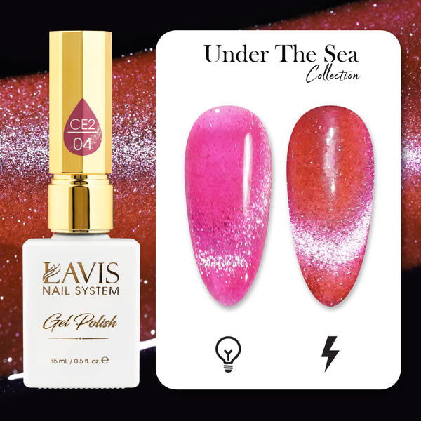 LAVIS Cat Eyes CE2 - 04 - Gel Polish 0.5 oz - Under The Sea