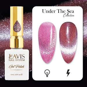 LAVIS Cat Eyes CE2 - 05 - Gel Polish 0.5 oz - Under The Sea