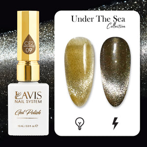 LAVIS Cat Eyes CE2 - 09 - Gel Polish 0.5 oz - Under The Sea